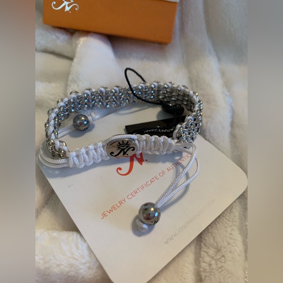 Joseph Nogucci White Rhino Links | Original Kismet Bracelet | White x Silver - Picture 1 of 3